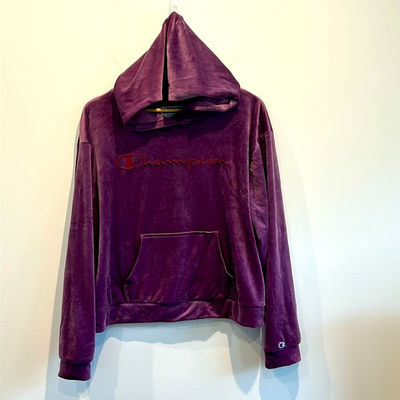 Champion Velour Women’s Hoodie - Picture 1 of 5